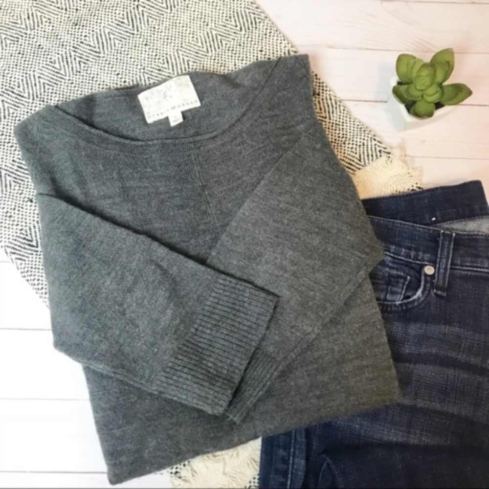 Debbie Morgan Crewneck Tunic Sweater Size S